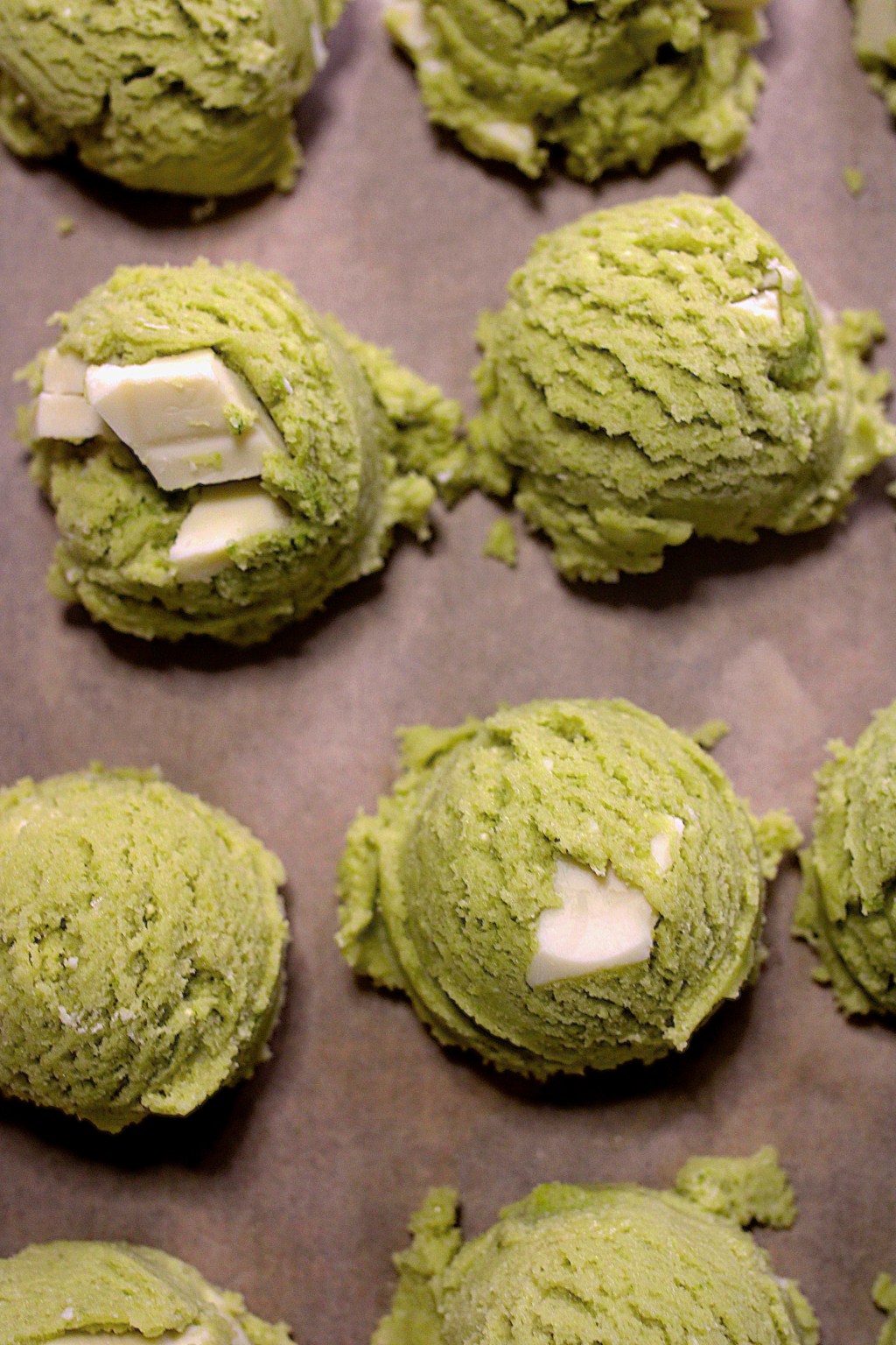 Matcha + Caramalized White Chocolate&nbsp;Cookies